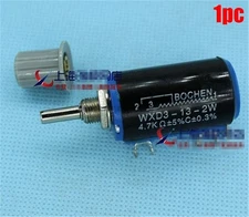 Potentiometer WXD3-13-2W Rotary Multiturn Wirewound 1K Ohm With Knobs New Ic al