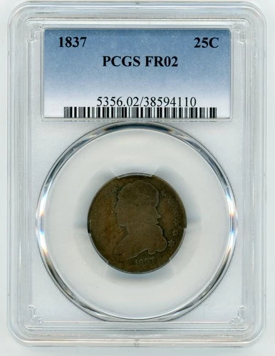 1837 Capped Bust Quarter — photo from the most recent tracked eBay sale