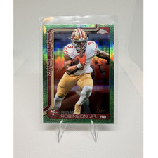 Topps Chrome Brian Robinson Jr. San Francisco 49er Football 2025 /99 green scale