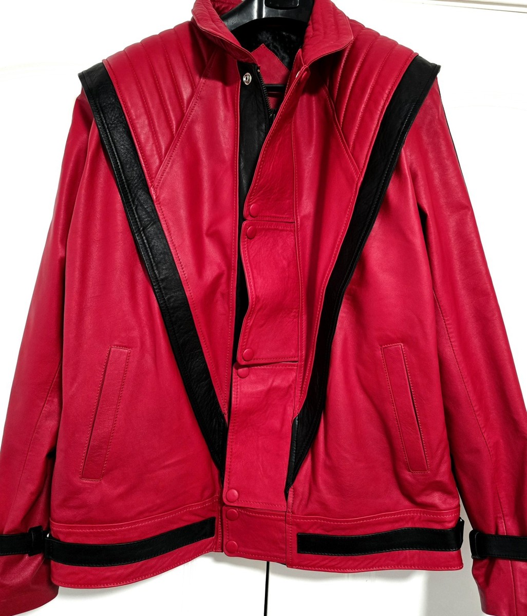 Michael Jackson Thriller Genuine Leather Handmade Jacket SzXL