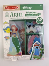Melissa  Doug Disney Princess Ariel Magnetic Dress-up Wooden Doll For Age 3 