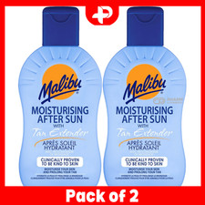 Malibu Moisturising After Sun Tan Extender Hydration Lotion 400ml 2 Pack