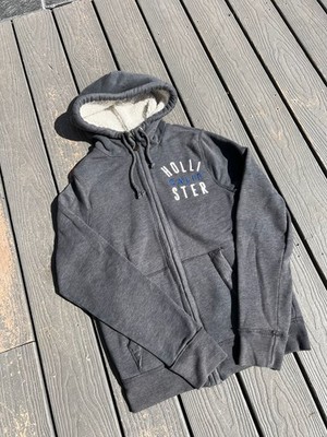 Hollister California Sherpa-Lined Full-Zip Hoodie