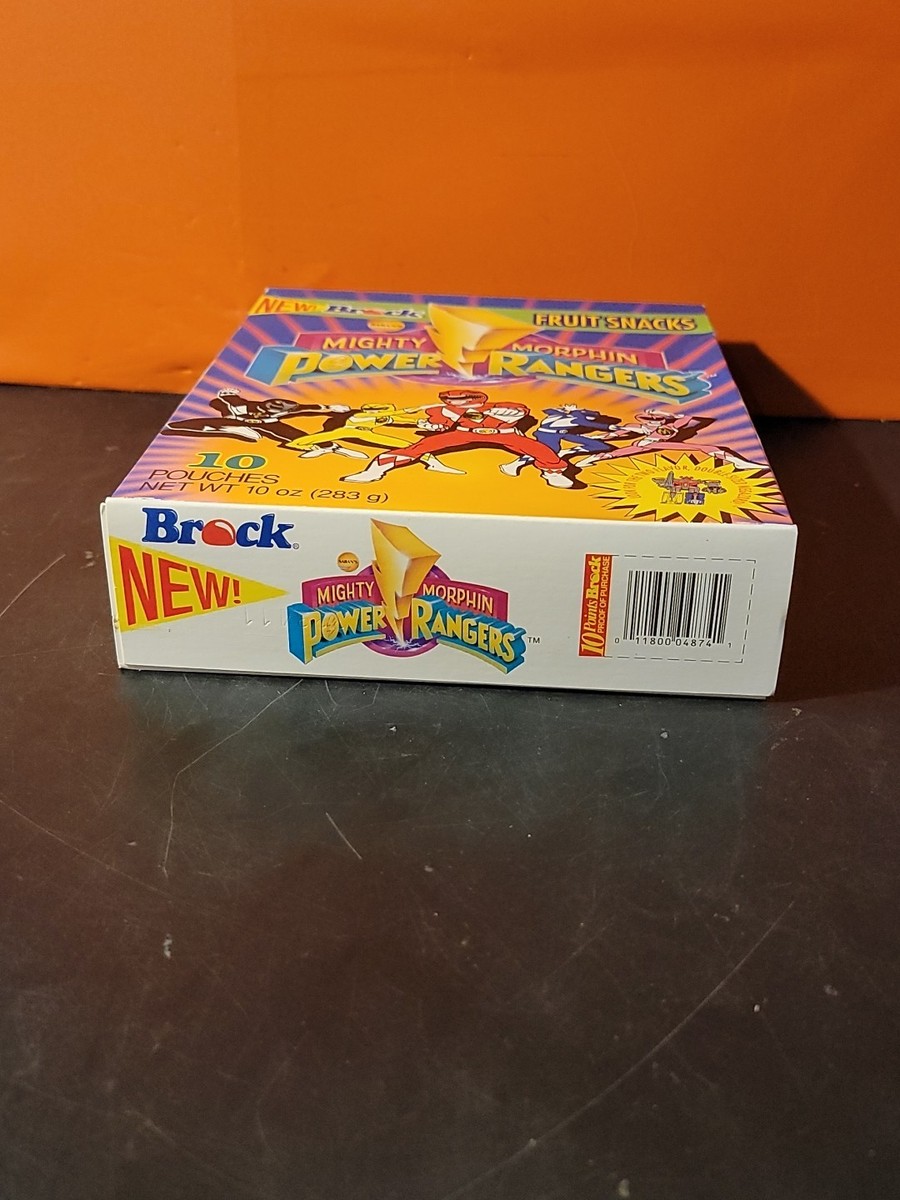 Rare HTF 1994 Mighty Morphin Power Rangers Brock Fruit Snacks