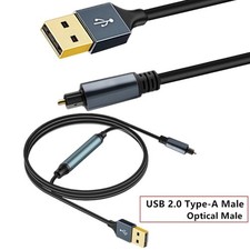 Convertitore audio USB A a fibra SPDIF per computer portatile PC altoparlante multimediale