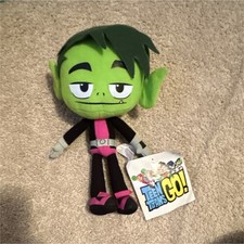 DC Universe Teen Titans Go Beast Boy Plush Stuffed Animal Green Washable