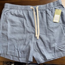 Goodfellow & Co Pull-On Shorts Navy Blue Cotton Blend 7" Inseam Size XL