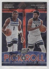 2021 Contenders Optic Pick n Roll Red Cracked Ice Prizm Karl-Anthony Towns 0n64