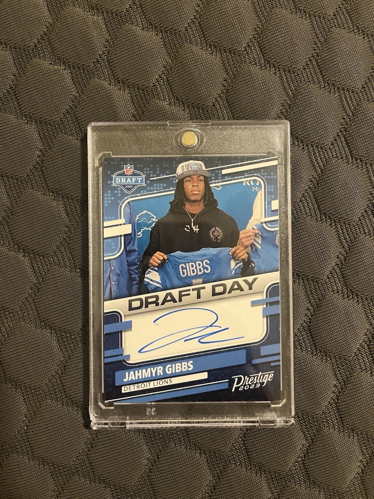 2023 PANINI PRESTIGE DRAFT DAY SIGNATURE DDSJG JAHMYR GIBBS
