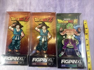Lot Of 3 FiGPiN XL: Dragon Ball Z - Goku #X27 (2) & Broly #X12 NIB