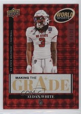 2025 Upper Deck World of Sports Making the Grade Red 80/99 Aydan White o4u