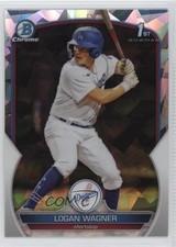 2023 Bowman Chrome Prospects Atomic Refractor Logan Wagner #BCP-36 11oq