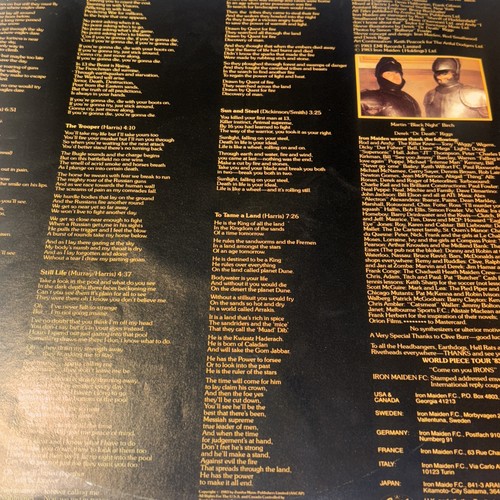Iron Maiden Piece Of Mind Vinyl LP Record 1983 ST-12274 ST 12274 - Picture 24 of 24