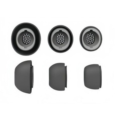 4 Paia Gommini Auricolari In Silicone Morbido Sostitutivi Con Foro Riduzione Rumore, Taglie XS/S/M/L, Con Custodia Portatile, Anti-Sudore