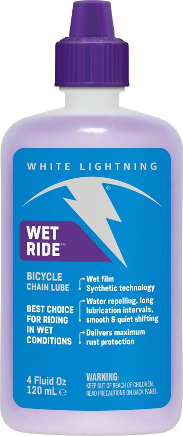 Смазка для велосипедной цепи White Lightning Wet Ride - Водонепроницаемая синтетическая