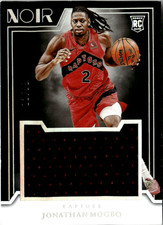2024-25 Panini Noir NBA No. RJM-MOG Jonathan Mogbo Rookie Jumbo Patch 12/99