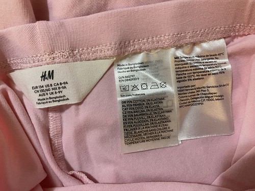 H&M Girls Elastic Waist 5 Pack Cotton Capri Leggings Size 8 (8-9Y) Multicolor - Picture 4 of 18