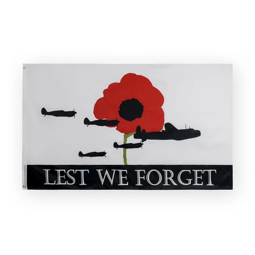 90X150 Cm Remembrance Day Flag Flower Military Army Armed Forces Lest We Forget - Picture 9 of 14