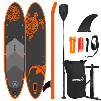 NEMAXX® SUP Tavola Gonfiabile Surfboard Set da Pagaia 320×78×15 cm fino a 140 kg
