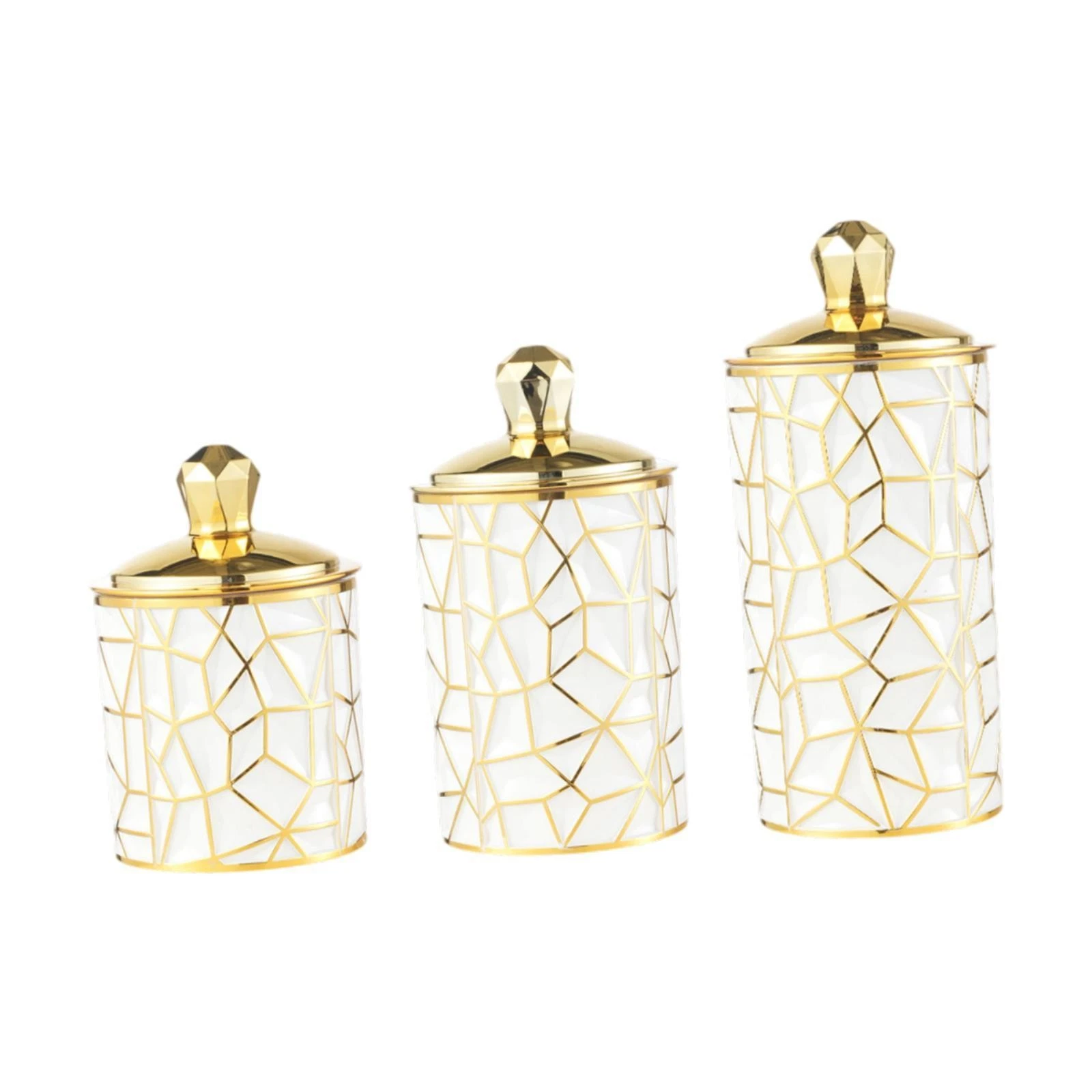 3x Coffee Canister Coffee Bean Storage Container Multipurpose Decorative Cookie