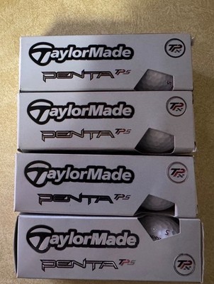 TaylorMade Penta TP5 Golf Balls (5), Dozen 12 Balls Color: White