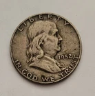 1952 D Franklin Half Dollar Circulated Silver 50c Coin Collectible