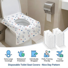 Disposable Toilet Seat Covers Waterproof Travel Potty Training Mats Kids XL
