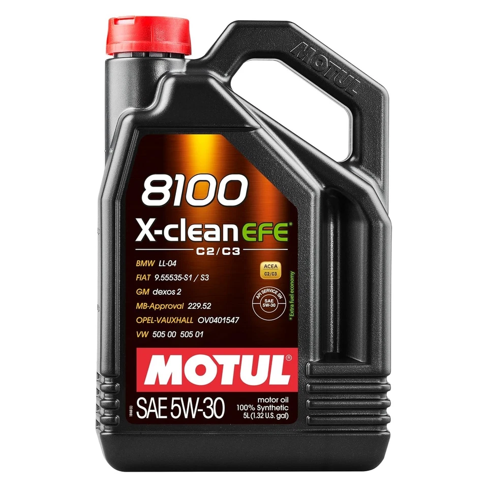 Huile Moteur MOTUL 8100 X-CLEAN EFE 5W30 - 6 Litres - C2/C3 - BMW MB VW Opel - Photo 4/4
