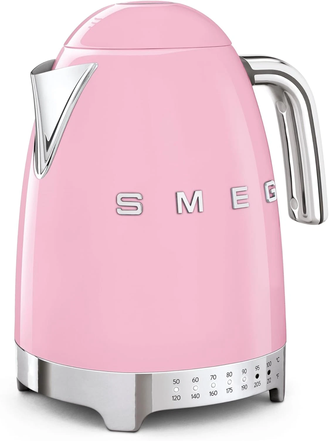 Chic Retro Pink 7-Cup Electric Kettle - 1400W, Temp Control & Keep Warm