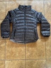 Patagonia Kids' Nano Puff Brick Quilt Jacket black puffer coat Size M 10 
