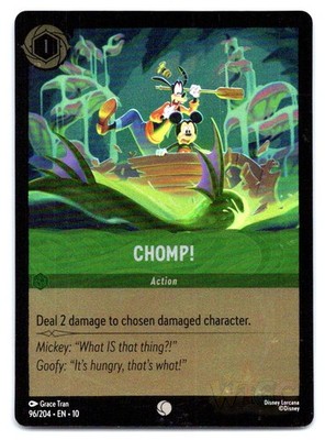 Lorcana Chomp! Whispers in the Well 10 COMMON COLD FOIL 96/204 NM