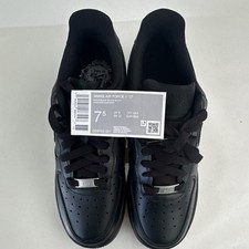 Nike Air Force 1 '07 Triple Black DD8959-001 Leather Black Men's Low Top Sneaker