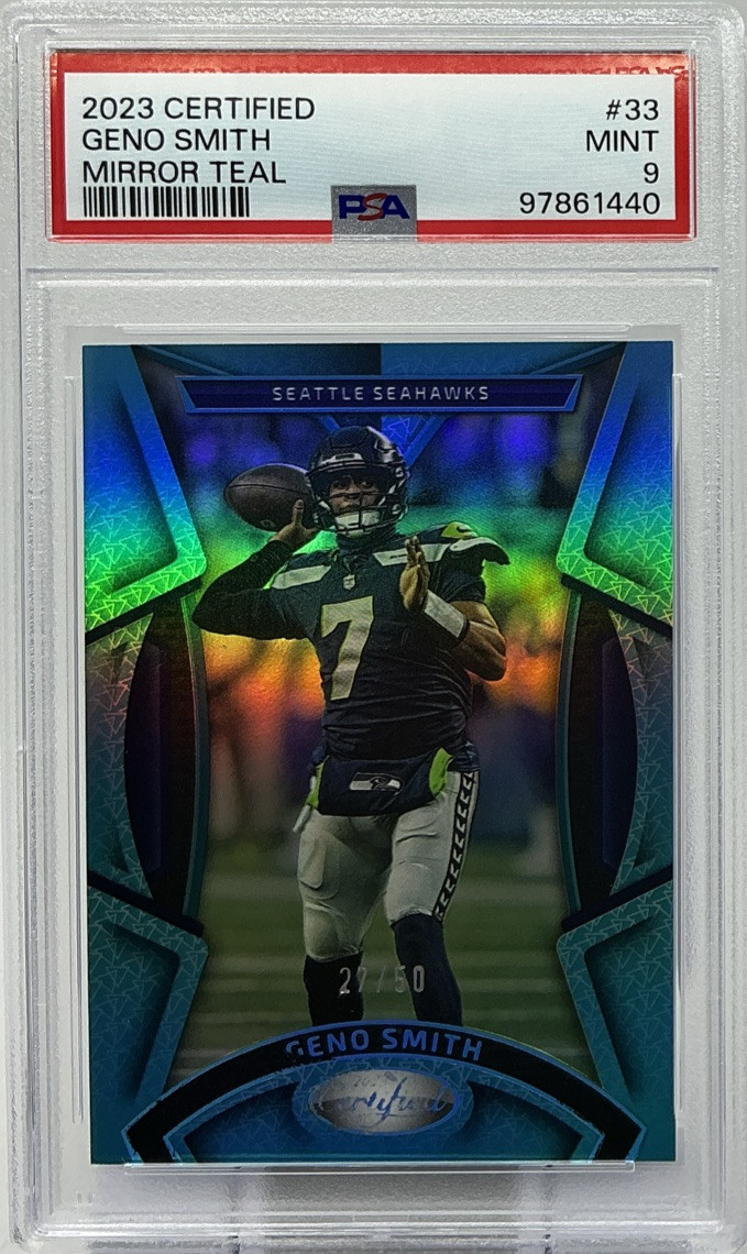 Geno Smith PSA 9 -2023 Panini Certified 'Teal' /50 Jets