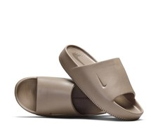 Nike Calm Slides Sandals Slippers Mink Brown Comfort Women's Size 8 DX4816-203