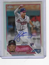 2023 Topps Chrome Rookie Autographs Vaughn Grissom #RA-VG Refractor /499