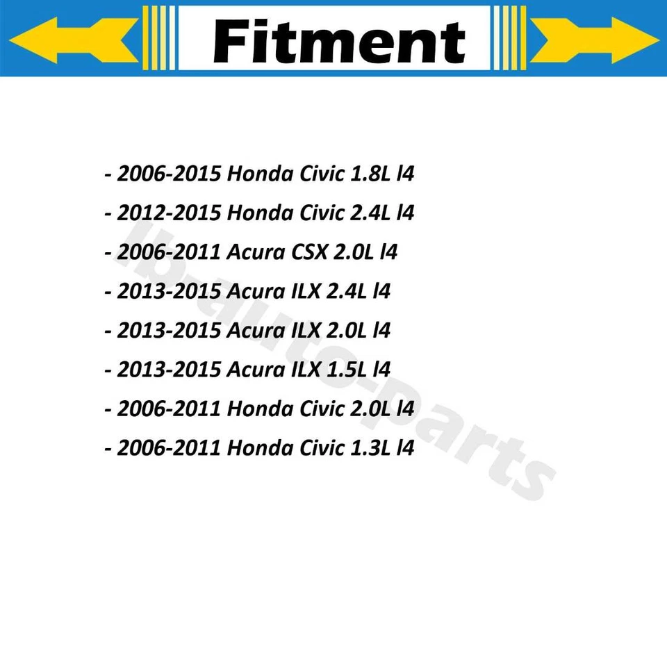 Pinzas de freno traseras 2 piezas para Honda Civic 2006 2007 2008 2009 2010 2011 1,3 L Foto 2 de 4