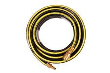 5m Druckluftschlauch Gummi-PVC 12x18mm mit Messing-Schnellkupplungen WELDINGER