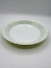 Rare Size Vintage Pyrex Lime Green and White Milk Glass Pie Plate USA #209 8.5"
