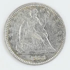 1858 Liberty Seated Half Dime Fine Details Silver 1/2 Dime