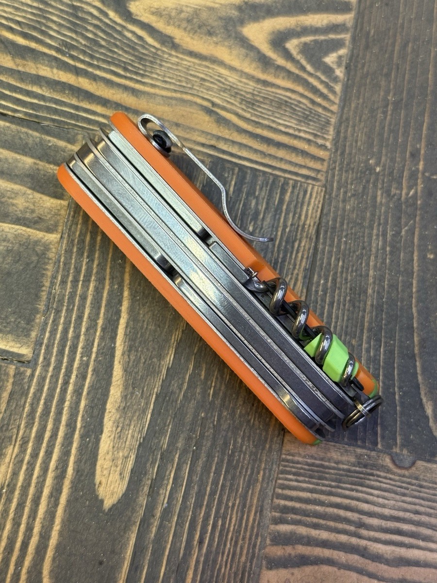 Custom Victorinox Yeoman Mechanic Swiss Army Knife 3DP Orange Plus