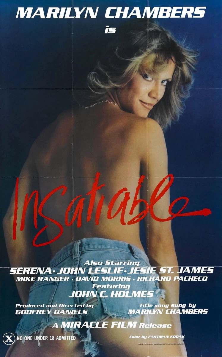 INSATIABLE Movie Poster Marilyn Chambers XXX Exploitation | eBay