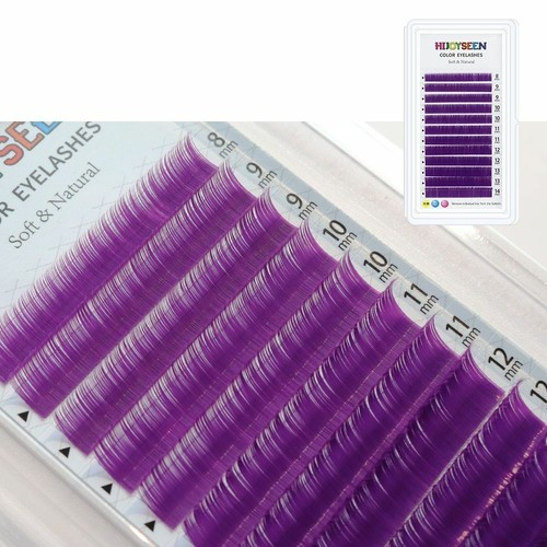 0.07mm 0.10mm 0.12mm 0.15mm C D Mix Color Gradient Ombre False Eyelashes Makeup - Picture 18 of 19