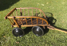 formschöner alter Leiterwagen - Bollerwagen  - DDR - Bakelitträder