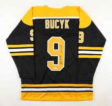 Johnny Bucyk Signed Boston Bruins Captain Jersey Inscribed