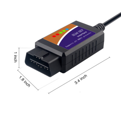 ELM327 USB V1.5 OBD2 Scanner Auto Diagnosegerät KFZ Schalter HS-CAN MS-CAN DE