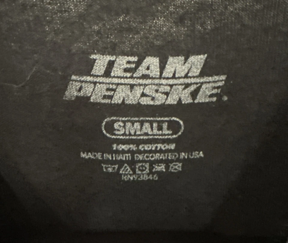 Camiseta negra Joey Logano #22 Nascar Team Penske 100 % algodón Foto 3 de 4