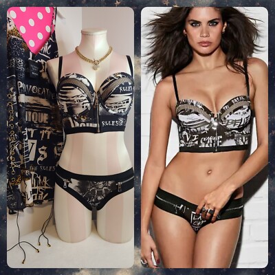 NWT Victoria's Secret X Balmain 2017 Fashion Show 3pc Set! Size 34D/med  