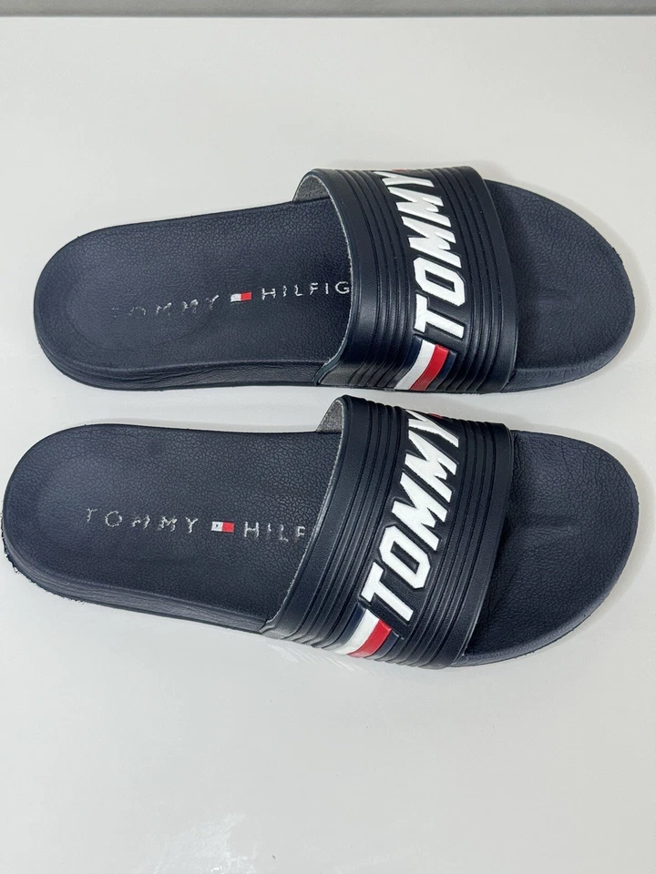 Sandálias Tommy Hilfiger Youth Boys tamanho 5-6 azul marinho - Imagem 3 de 4