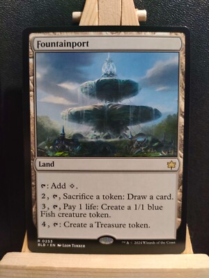 Fountainport - Bloomburrow - Rare Land - NM (siehe Bilder)