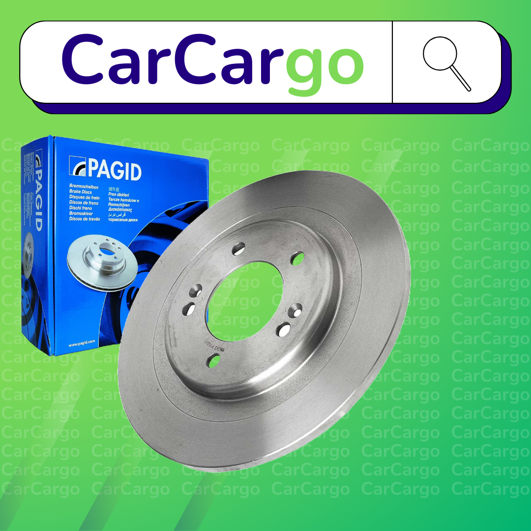 Pagid Solid Rear Brake Discs Pair For Hyundai i40 1.6 CRDi 2018-2019 284 mm